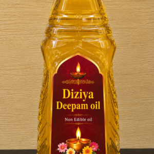 Dizhiya Deepam Oil 1 Litre front view premium lamp oil bottle for pooja temple and religious use