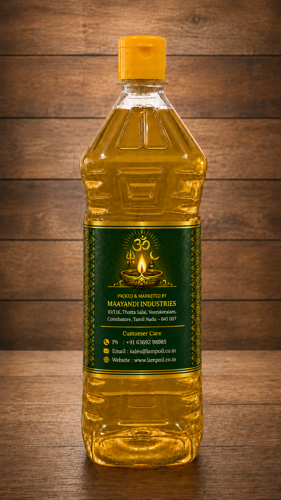 Omkara Deepam Oil 1 Litre Case - Image 2